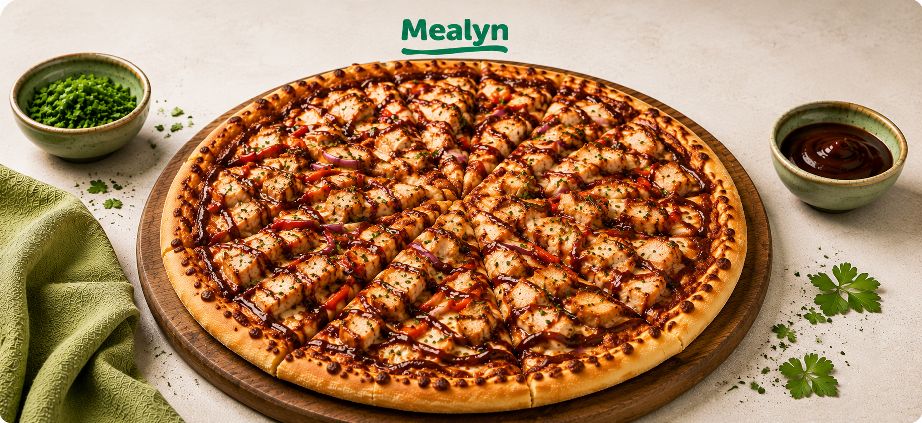 BBQ-kip pizza