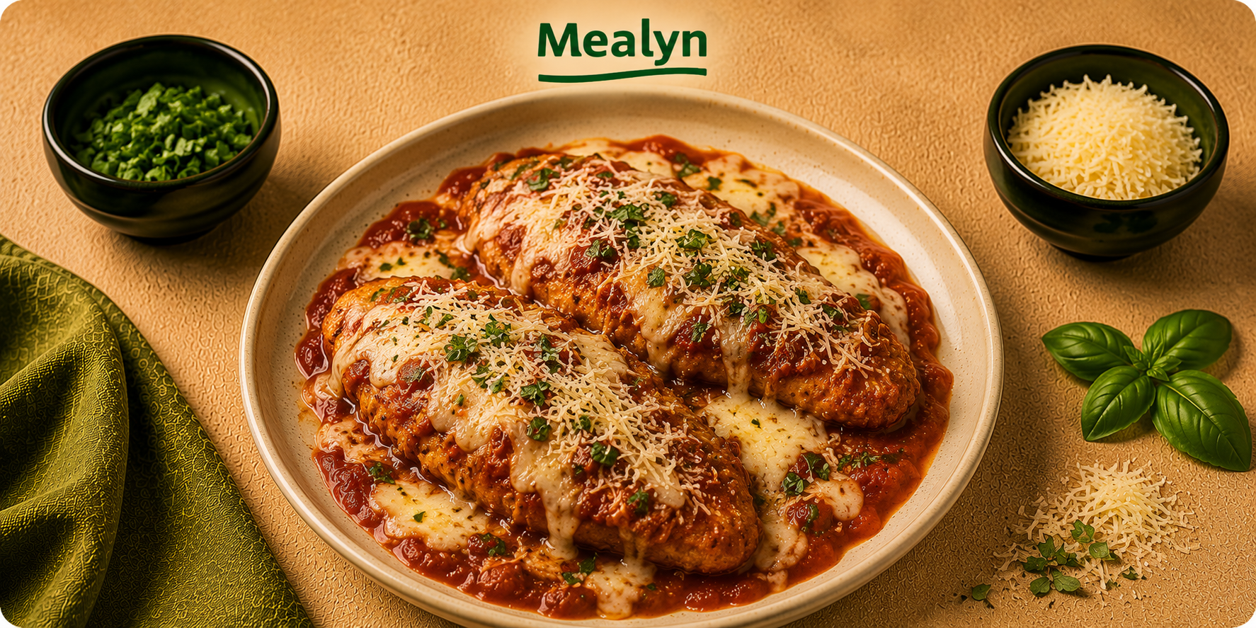 Italiaanse kip met Parmezaanse kaas