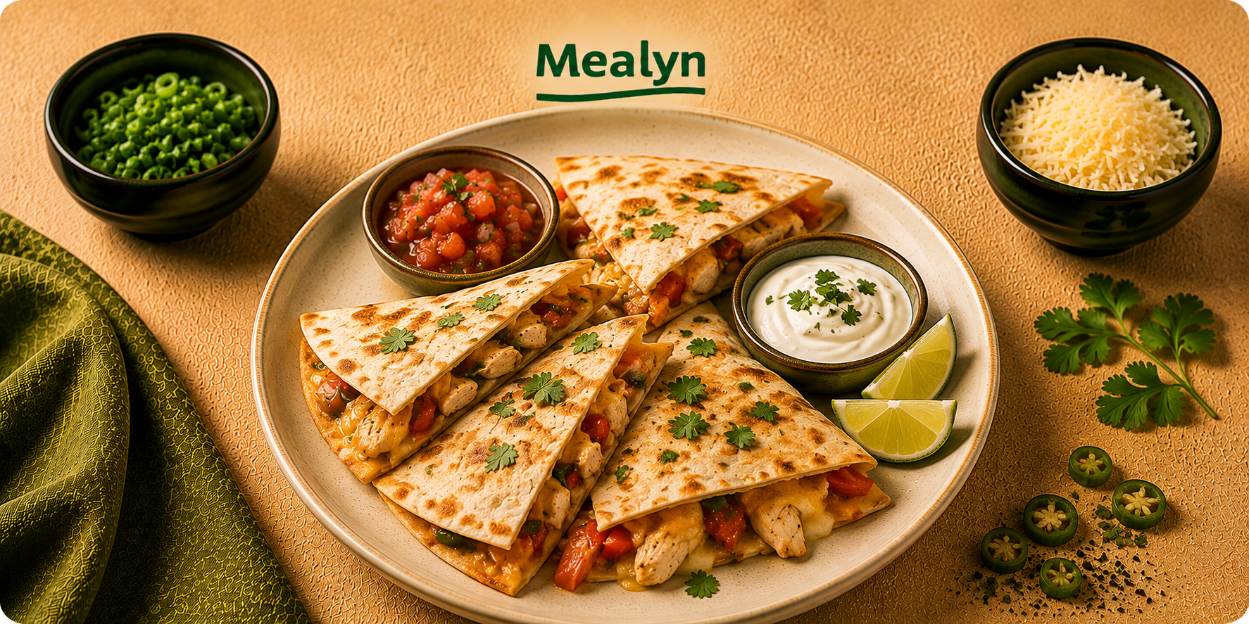 Quesadilla’s met kip