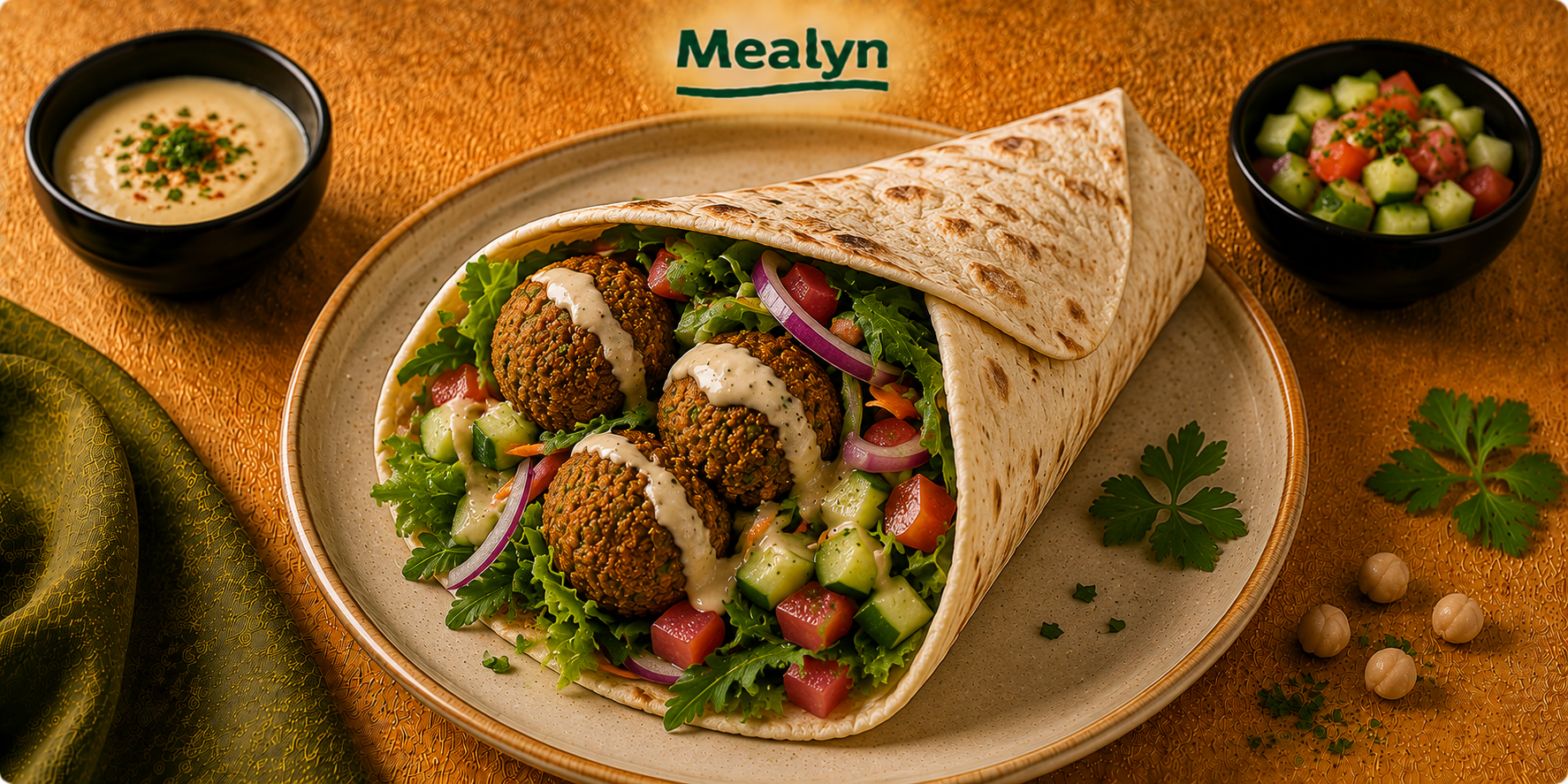 Wrap met falafel