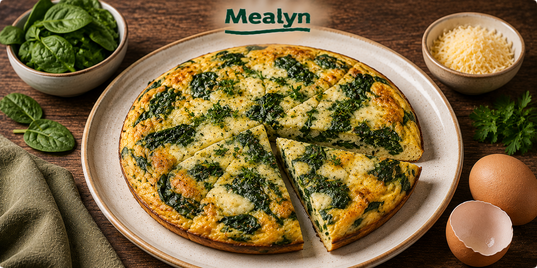 Frittata met spinazie