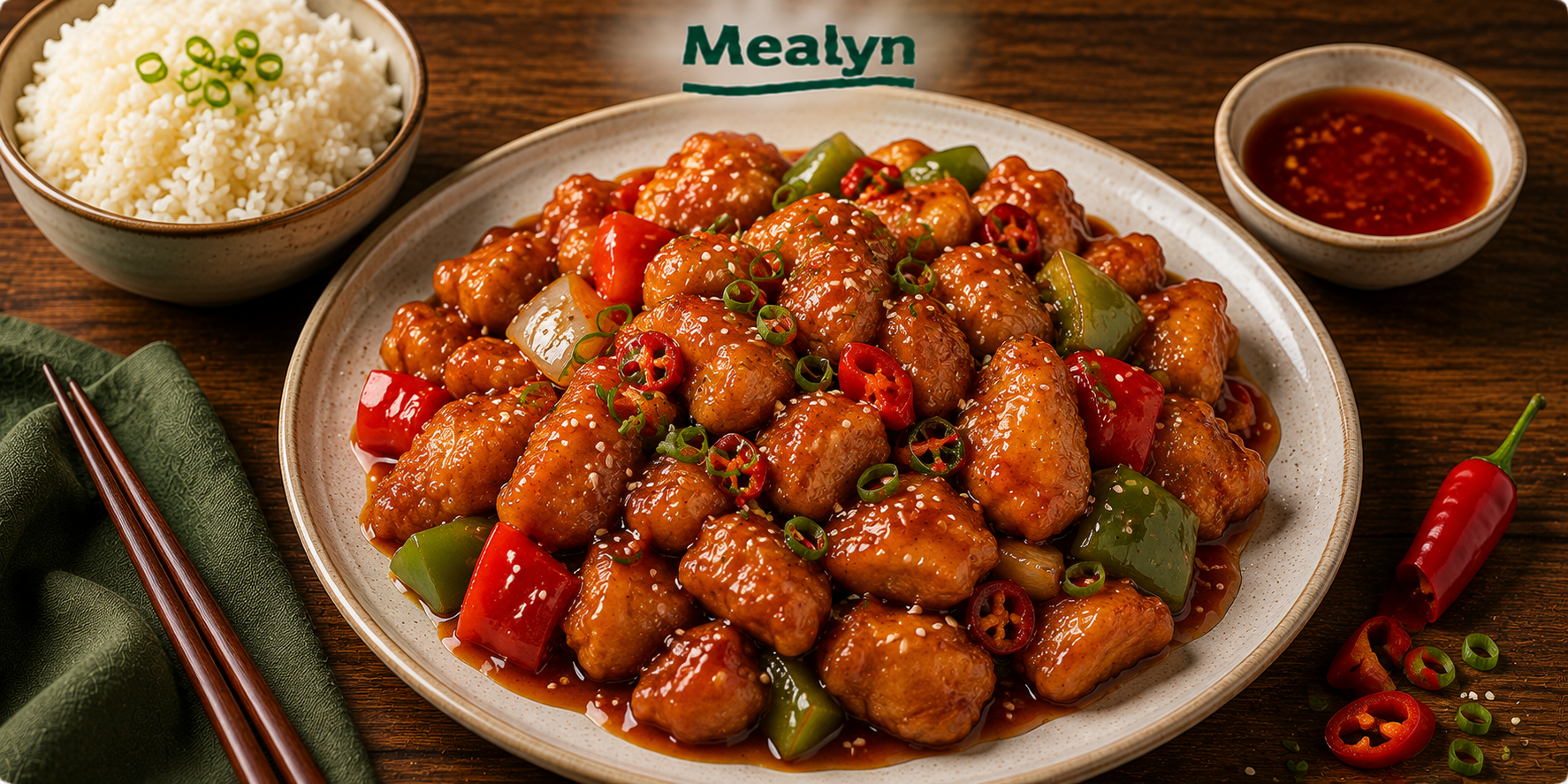 Chinese kip in zoet-pittige saus