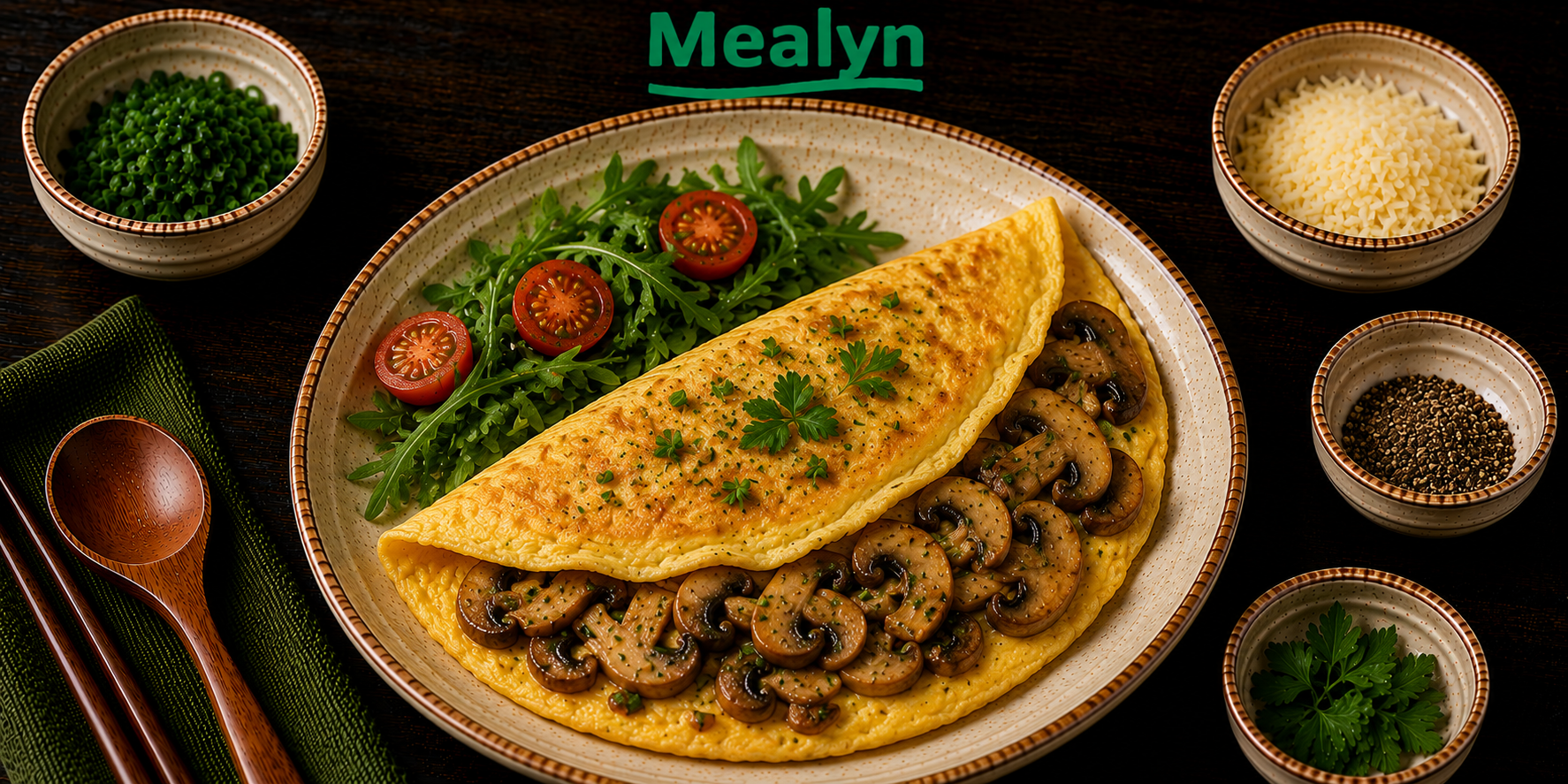 Omelet met champignons