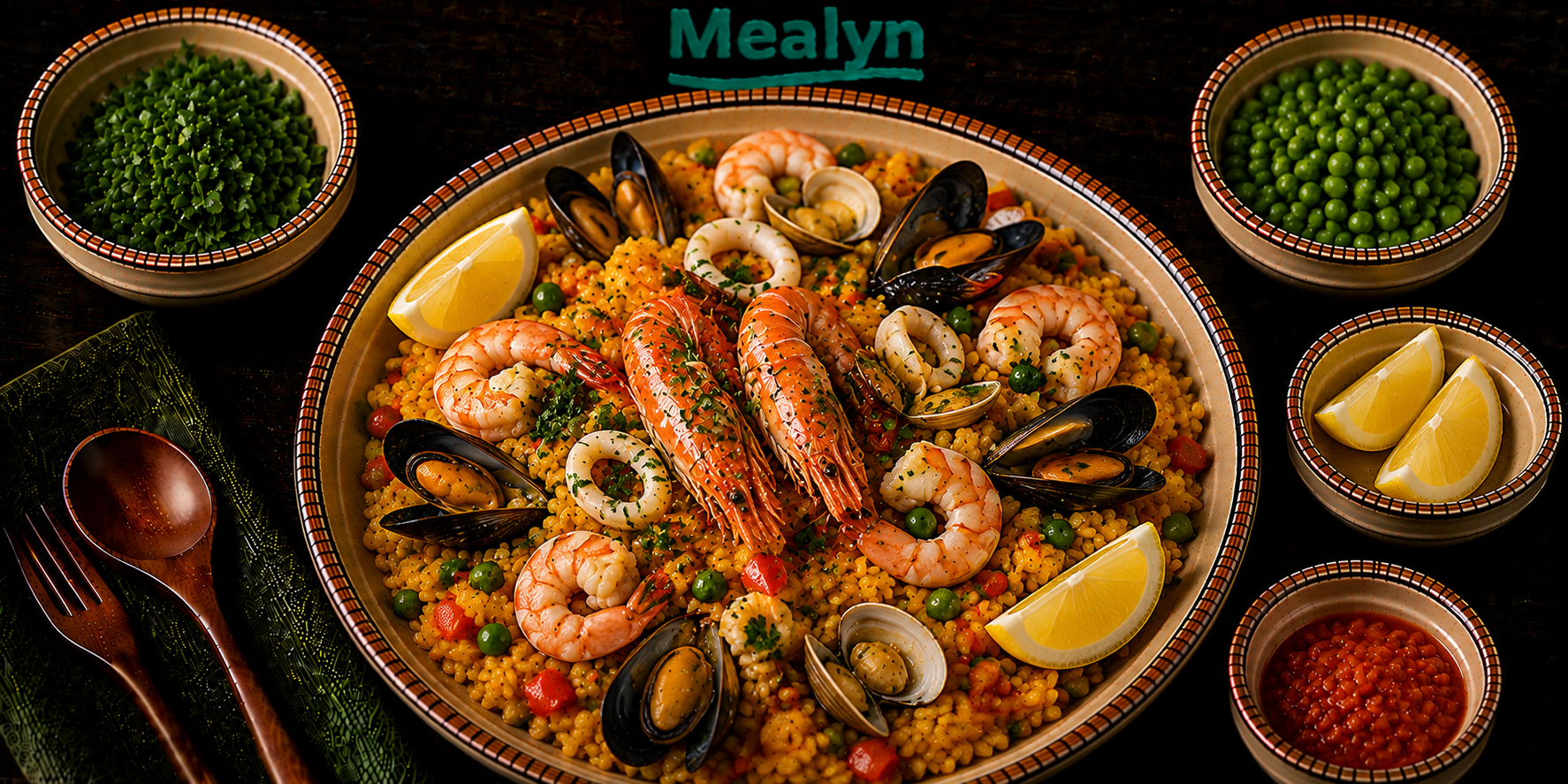 Paella met zeevruchten