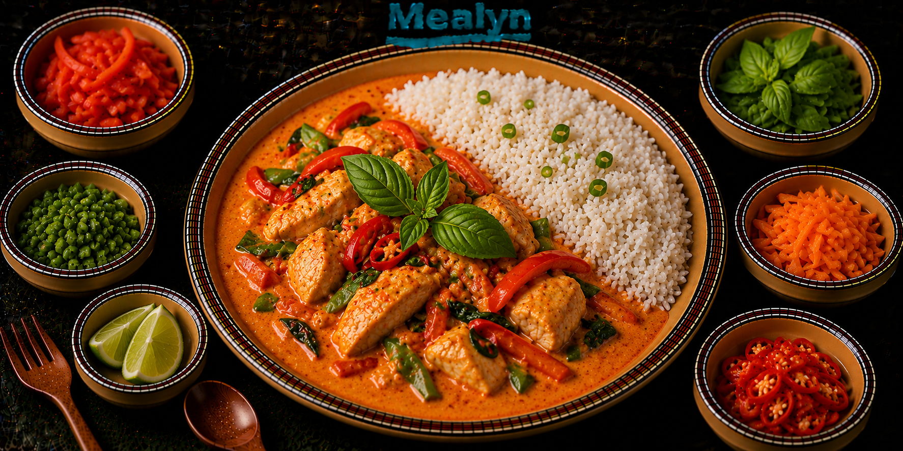 Thaise rode curry met kip